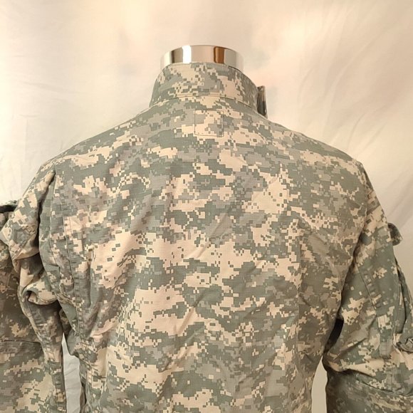 US Army Medium Long Digital Camo BDU Uniform Hunting Field Full Zip Jacket Shirt - Picture 10 of 12